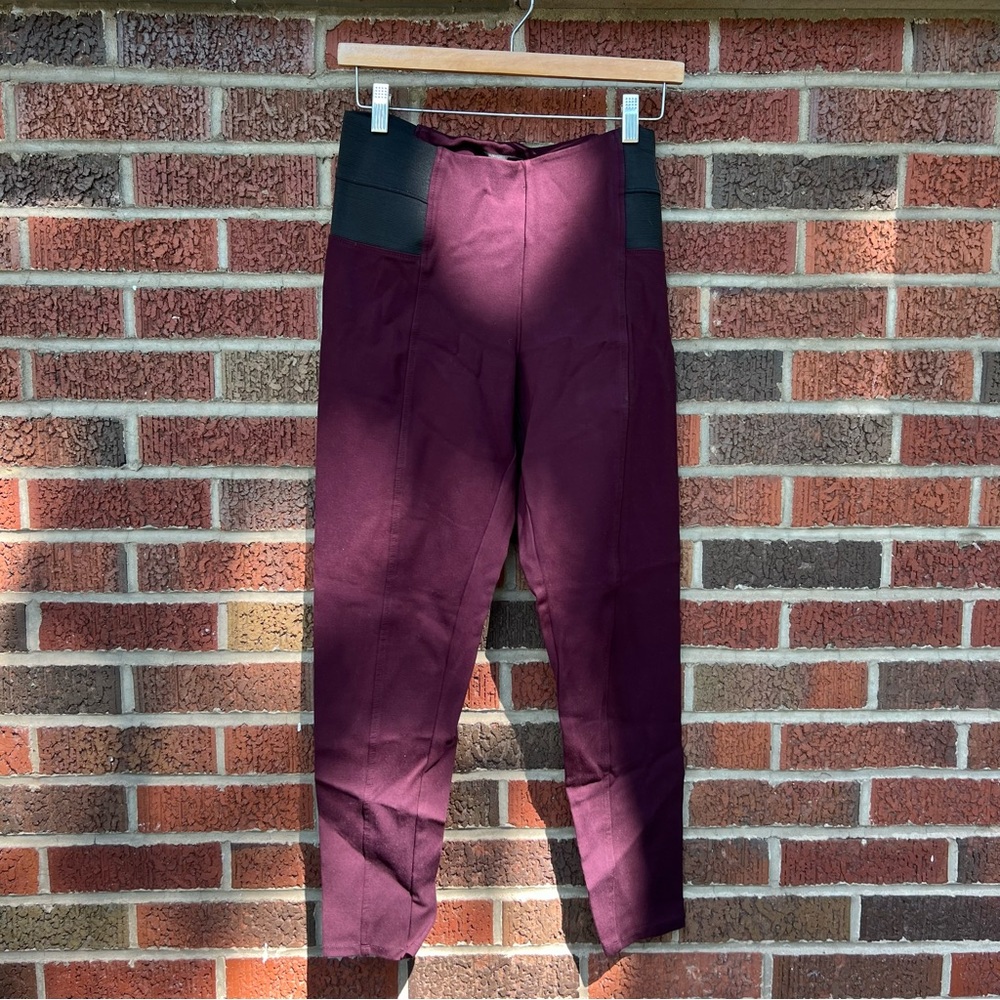 Dynamite Burgundy High Rise Dress Pants Leggings Pants